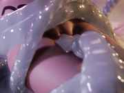 [求原片-无声]小姐姐被触手灌满大肚子